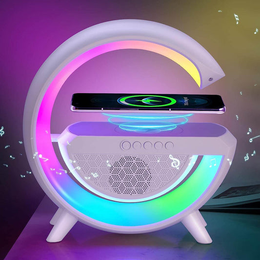 3-in-1 Multi-Function LED Night Lamp with Bluetooth Speaker, Wireless Charging, for Bedroom for Music, Party and Mood Lighting - Perfect Gift for All Occasions blootuth speaker (Media Player) - infinityexculsivestore.com
