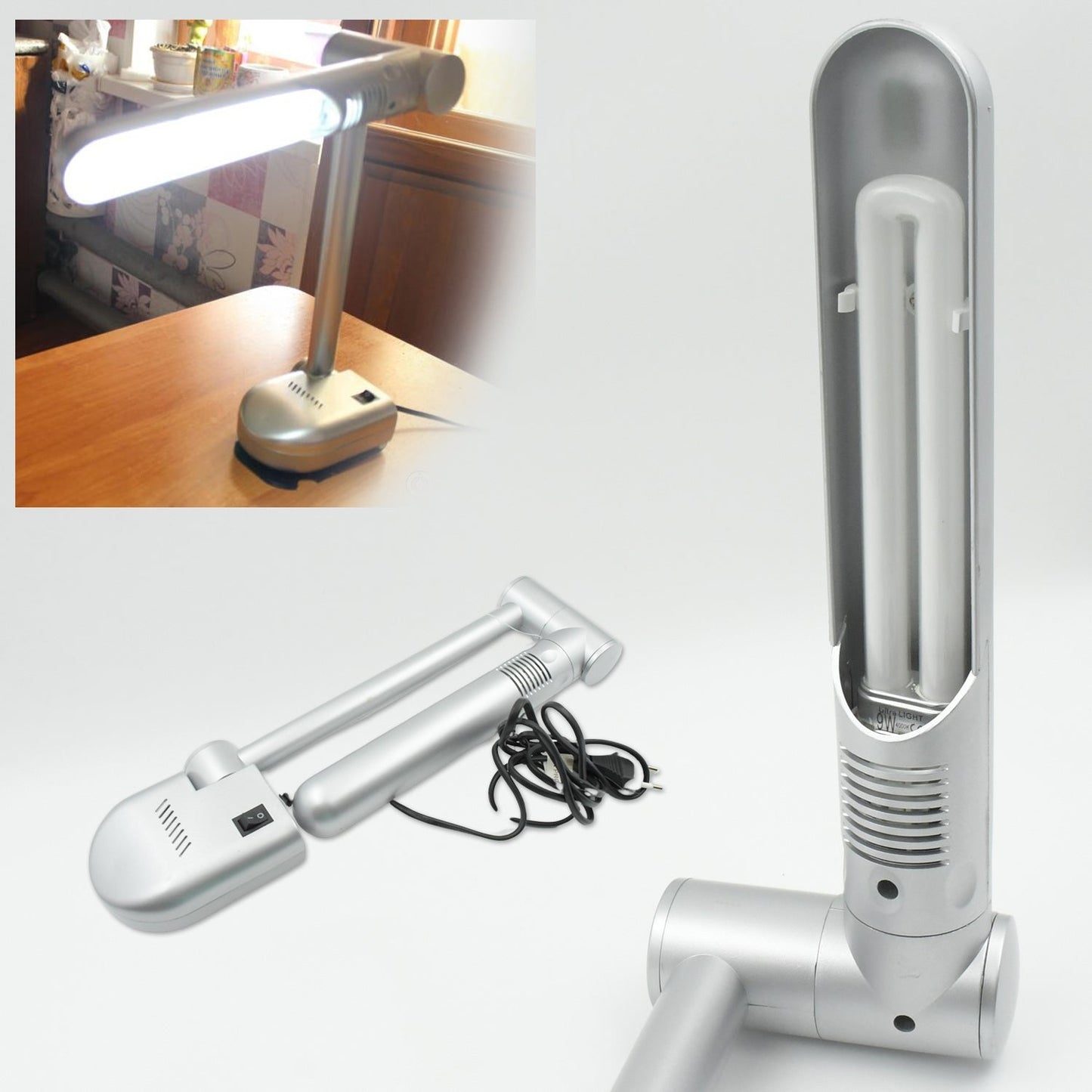 Multifunctional LED Desk Lamp Dimmable Office Lamp Children’s Student Desk Lamp Reading Lamp White Eye - Caring Desk Light, Energy Saving Desk Lamp Table Lamp - Study Desk Lamp (1 Pc) - infinityexculsivestore.com
