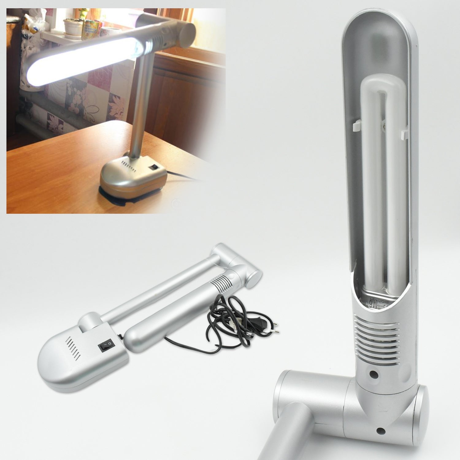Multifunctional LED Desk Lamp Dimmable Office Lamp Children’s Student Desk Lamp Reading Lamp White Eye - Caring Desk Light, Energy Saving Desk Lamp Table Lamp - Study Desk Lamp (1 Pc) - infinityexculsivestore.com