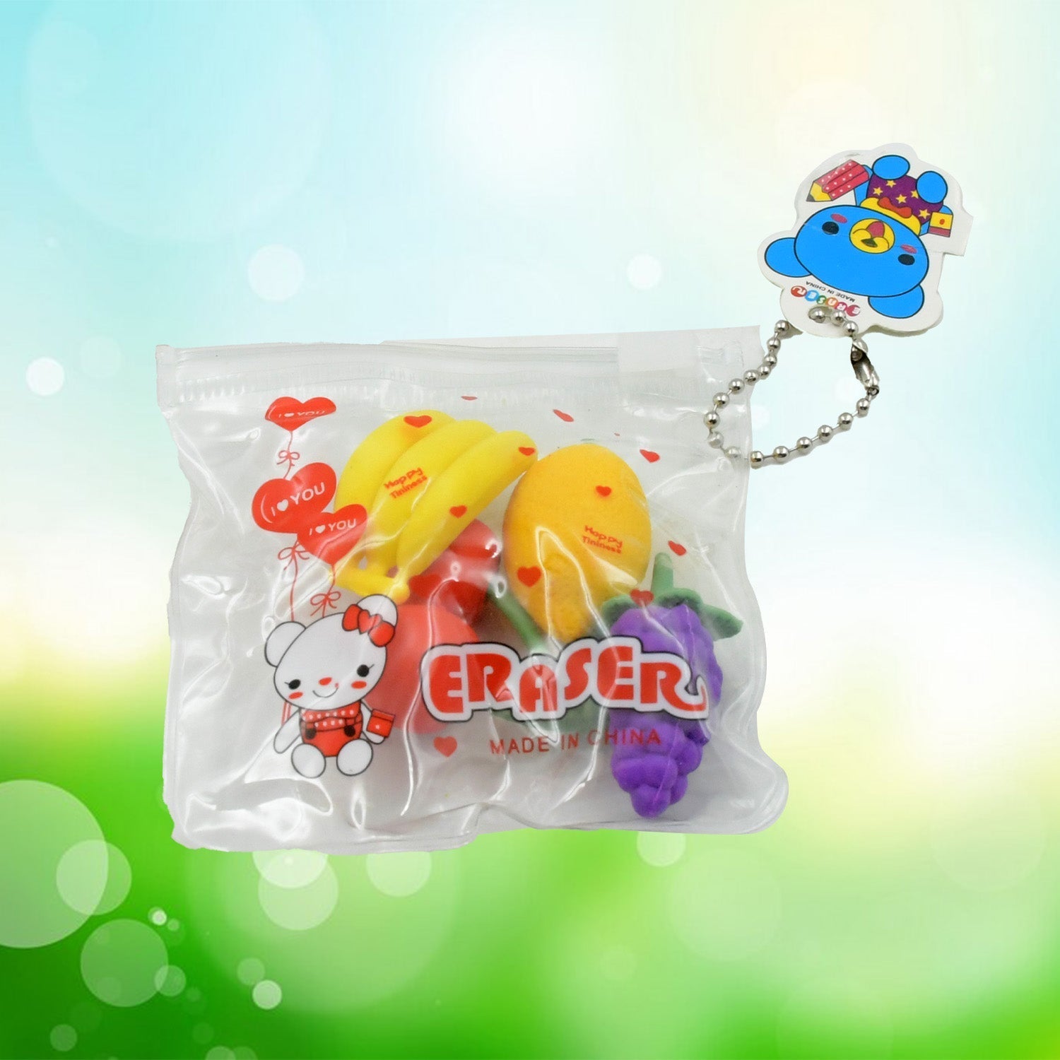 Mini Cute Vegetables and Fruits Erasers or Pencil Rubbers for Kids, 1 Set Fancy & Stylish Colorful Erasers for Children, Eraser Set for Return Gift, Birthday Party, School Prize, 3D Erasers (4 pc Set) - infinityexculsivestore.com