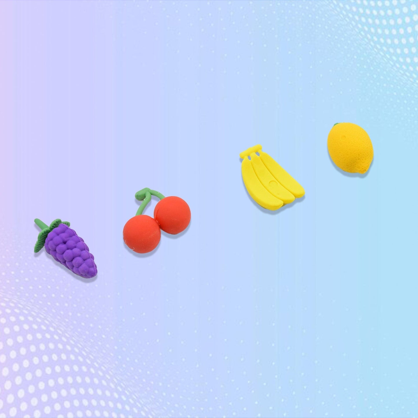 Mini Cute Vegetables and Fruits Erasers or Pencil Rubbers for Kids, 1 Set Fancy & Stylish Colorful Erasers for Children, Eraser Set for Return Gift, Birthday Party, School Prize, 3D Erasers (4 pc Set) - infinityexculsivestore.com