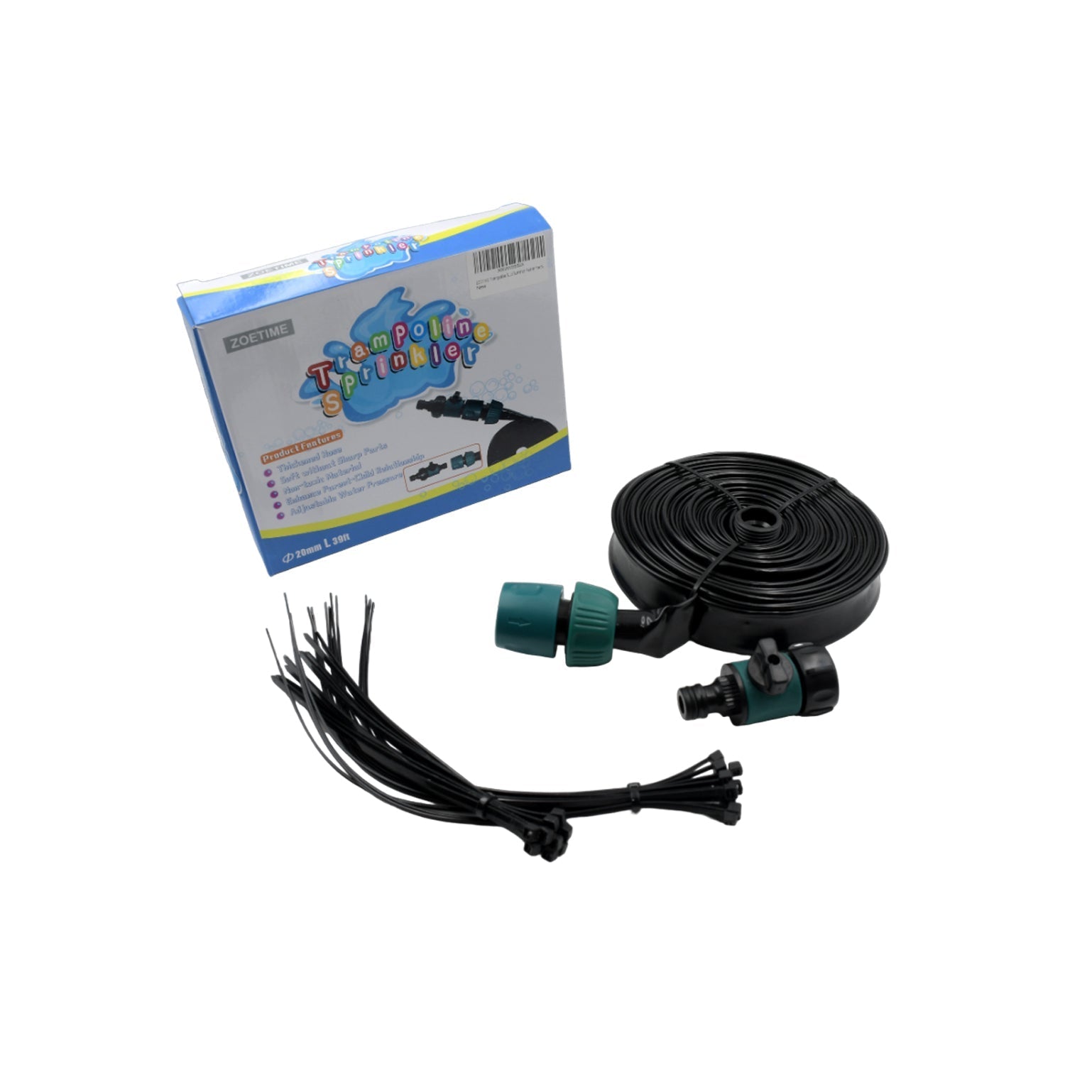 Trampoline Sprinkler for Kids - Outdoor Trampoline Water Sprinkler for Kids and Adults, Trampoline Accessories Sprinkler 39ft Long for Water Play, Games, and Summer Fun in Yards (39ft) - infinityexculsivestore.com
