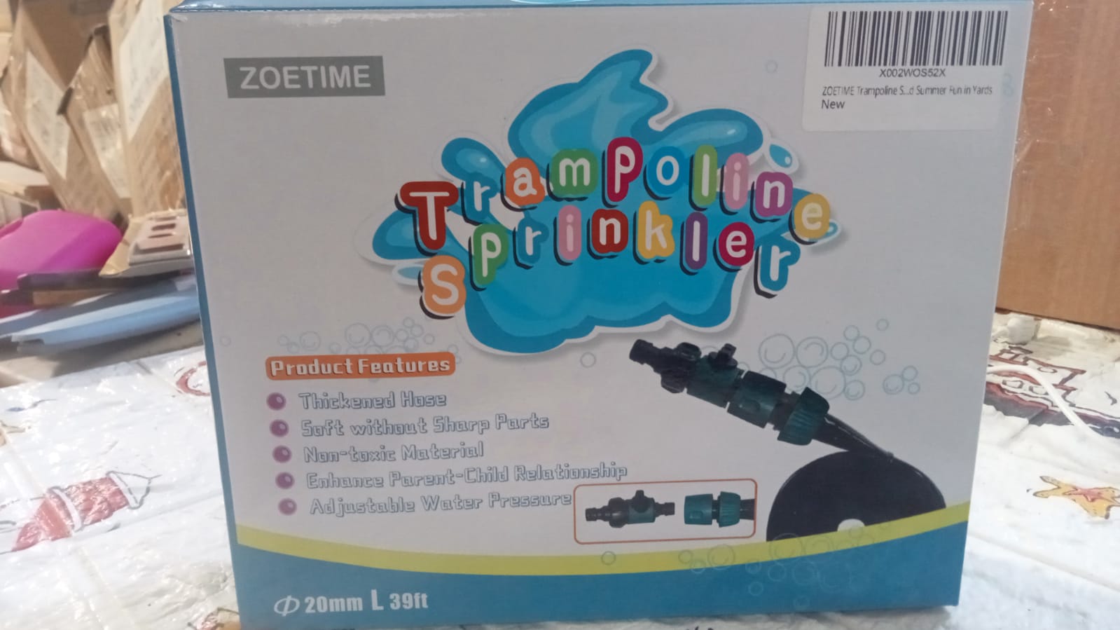 Trampoline Sprinkler for Kids - Outdoor Trampoline Water Sprinkler for Kids and Adults, Trampoline Accessories Sprinkler 39ft Long for Water Play, Games, and Summer Fun in Yards (39ft) - infinityexculsivestore.com
