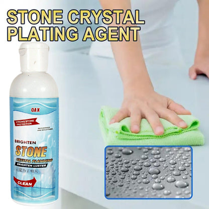 Stone Stain Remover Cleaner, Stone Crystal Plating Agent, Marble Stone Cleaner Polishes, Crystal Plating for Kitchen, Patio, Backyard Marble Cleaner and Polish (75 ML Approx / 1 pc) - infinityexculsivestore.com