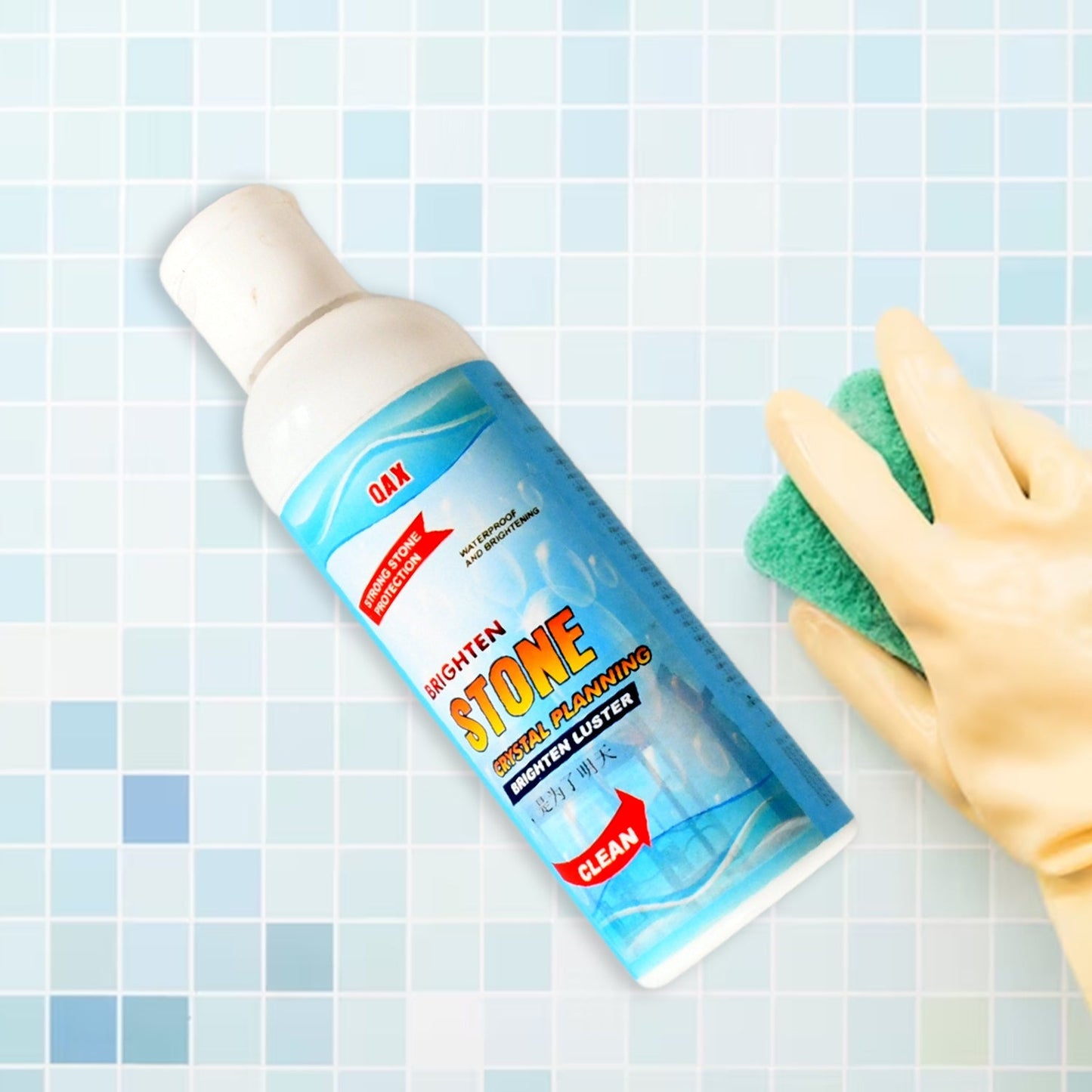 Stone Stain Remover Cleaner, Stone Crystal Plating Agent, Marble Stone Cleaner Polishes, Crystal Plating for Kitchen, Patio, Backyard Marble Cleaner and Polish (75 ML Approx / 1 pc) - infinityexculsivestore.com
