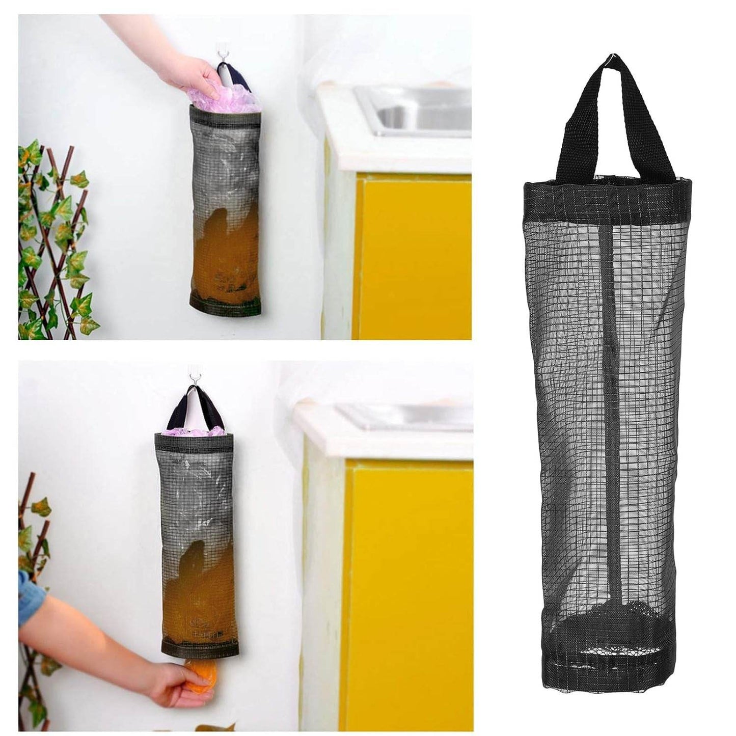 Hanging Waste Bag Holder, Garbage Bag Storage Bag, Widening Handle Hanging Sturdy for Store Garbage Bags Home Store Debris Kitchen, Bedroom Large Capacity for Restaurant (1 Pc) - infinityexculsivestore.com