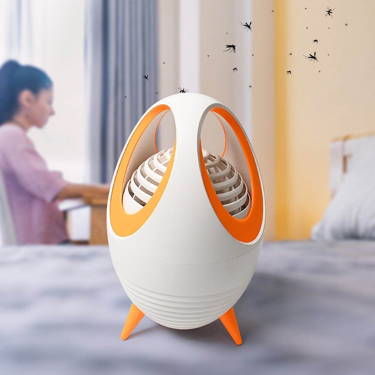 Electronic Mosquito Machine, Mosquito Trap Home Mosquito Killer, UV Light Wave Physical Mosquito Trap Repellent Lamp, Silent Safely Non-Toxic, Dorm Office Hotel Shops Led Mosquito Killer Lamp - infinityexculsivestore.com