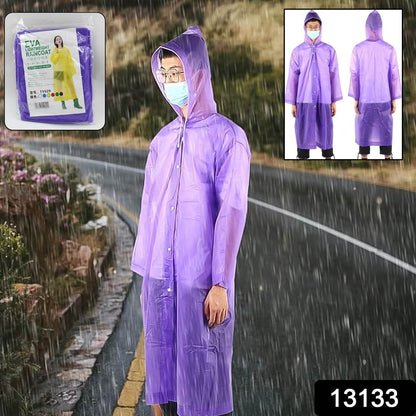 EVA Raincoat Protect Body Arms Legs, Waterproof Reusable Rain Poncho for Women Men Adult Kids Outdoor Traveling Eva Material Raincoat / Rain wear / Rain Suit for Outdoor Accessory (1pc) - infinityexculsivestore.com