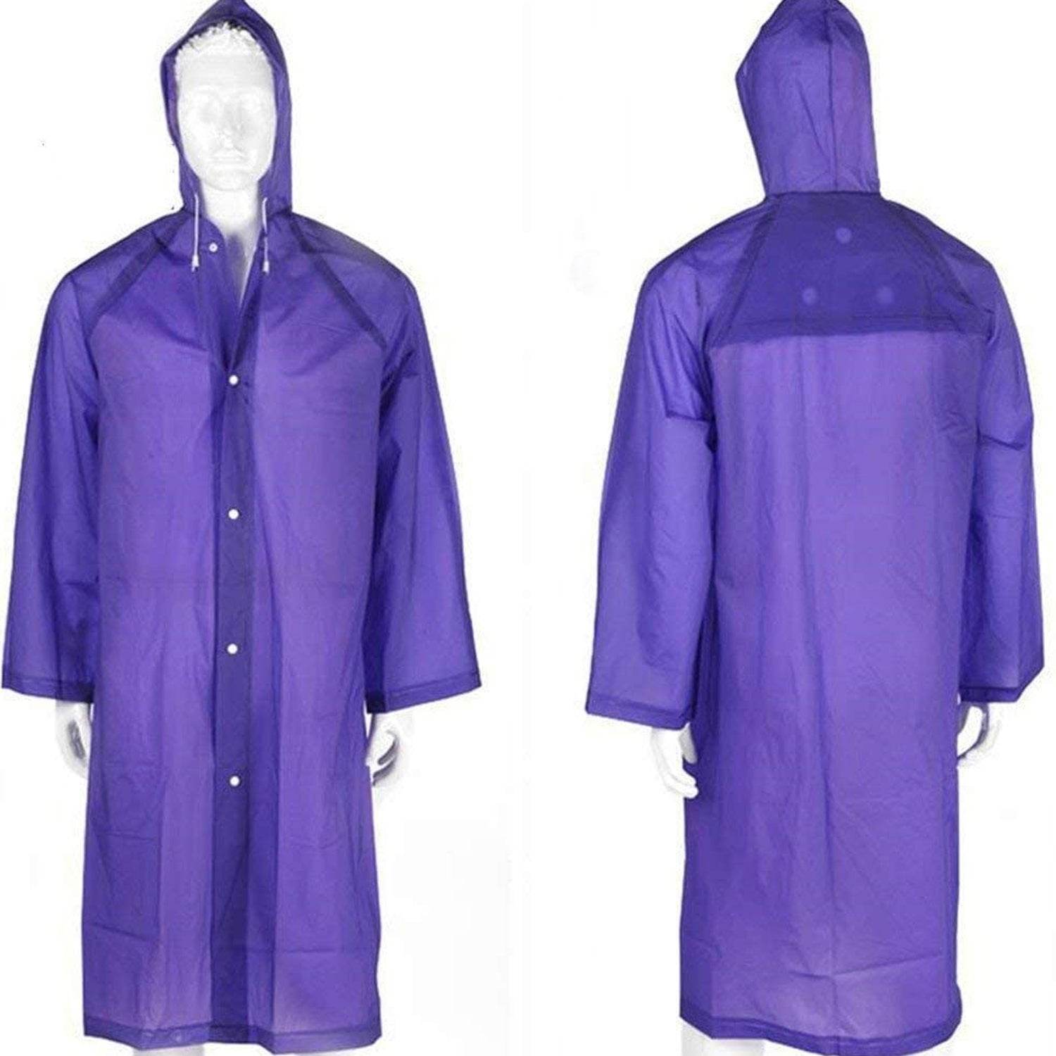 EVA Raincoat Protect Body Arms Legs, Waterproof Reusable Rain Poncho for Women Men Adult Kids Outdoor Traveling Eva Material Raincoat / Rain wear / Rain Suit for Outdoor Accessory (1pc) - infinityexculsivestore.com