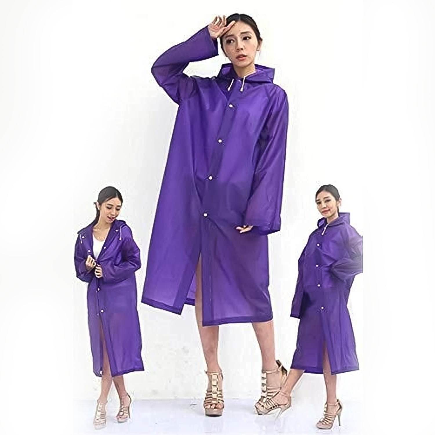 EVA Raincoat Protect Body Arms Legs, Waterproof Reusable Rain Poncho for Women Men Adult Kids Outdoor Traveling Eva Material Raincoat / Rain wear / Rain Suit for Outdoor Accessory (1pc) - infinityexculsivestore.com