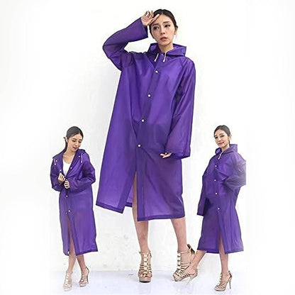 EVA Raincoat Protect Body Arms Legs, Waterproof Reusable Rain Poncho for Women Men Adult Kids Outdoor Traveling Eva Material Raincoat / Rain wear / Rain Suit for Outdoor Accessory (1pc) - infinityexculsivestore.com