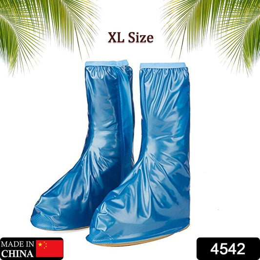 Plastic Shoes Cover Reusable Anti - Slip Boots Zippered Overshoes Covers Pink, Transparent Waterproof Snow Rain Boots for Kids/Adult Shoes, for Rainy Season Extra Large (XL Size1 Pairs) - infinityexculsivestore.com