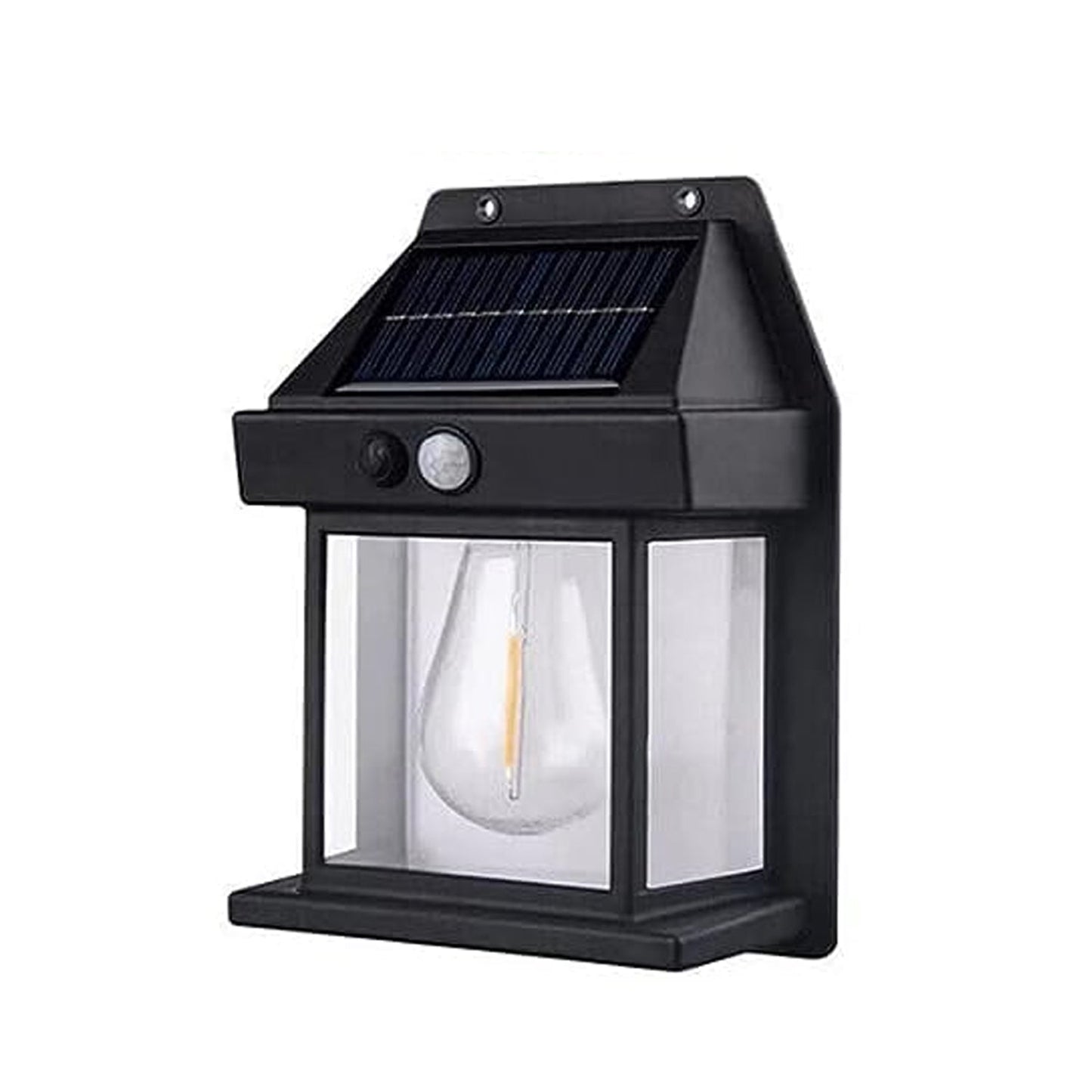 Solar Wall Lights / Lamp Outdoor, Wireless Dusk to Dawn Porch Lights Fixture, Solar Wall Lantern with 3 Modes & Motion Sensor, Waterproof Exterior Lighting with Clear Panel (1 Pc ) - infinityexculsivestore.com