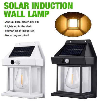 Solar Wall Lights / Lamp Outdoor, Wireless Dusk to Dawn Porch Lights Fixture, Solar Wall Lantern with 3 Modes & Motion Sensor, Waterproof Exterior Lighting with Clear Panel (1 Pc ) - infinityexculsivestore.com