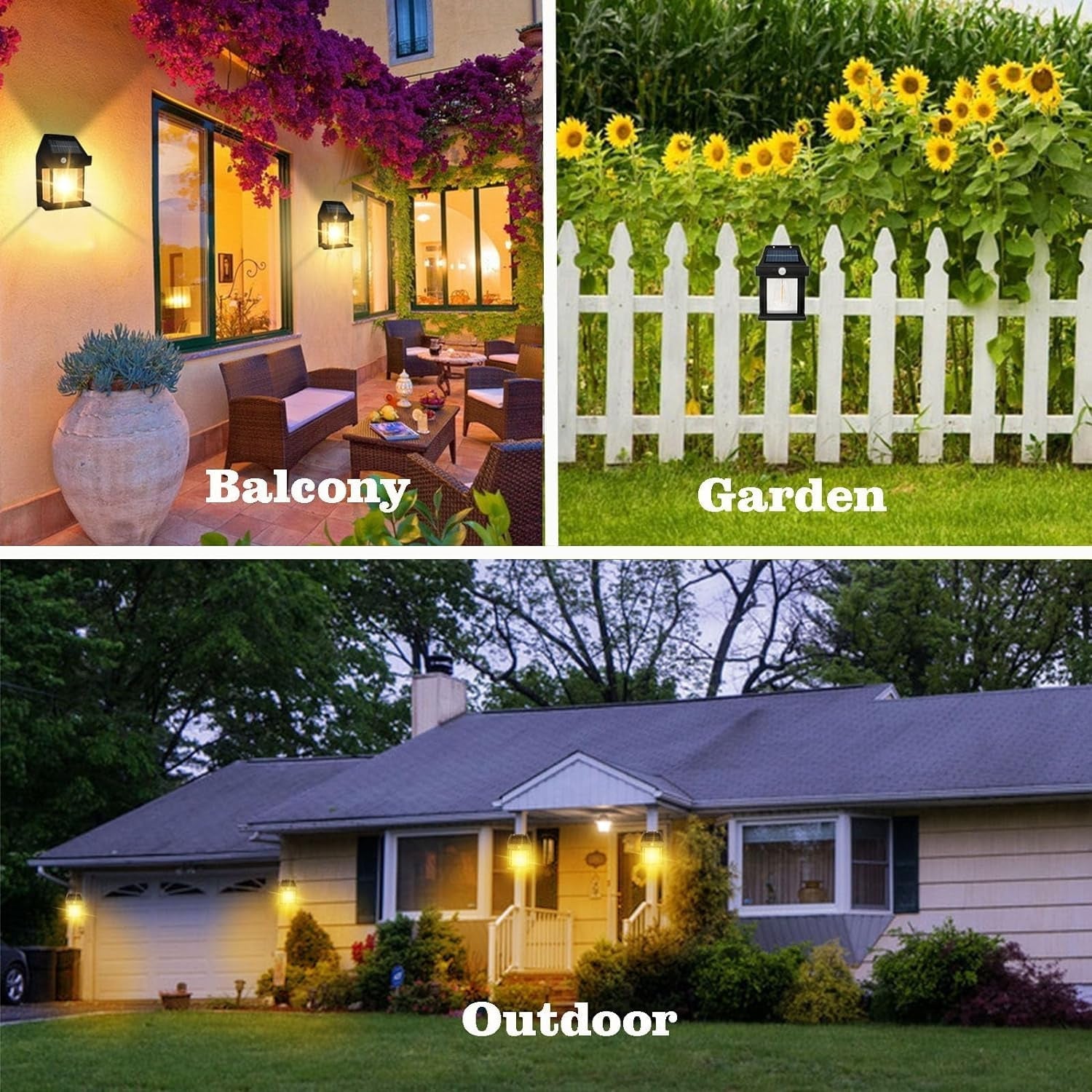 Solar Wall Lights / Lamp Outdoor, Wireless Dusk to Dawn Porch Lights Fixture, Solar Wall Lantern with 3 Modes & Motion Sensor, Waterproof Exterior Lighting with Clear Panel (1 Pc ) - infinityexculsivestore.com