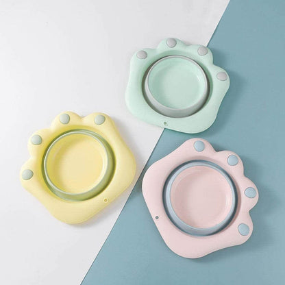Folding washbasin Folding Wash Basin Household Plastic Portable Laundry Basin Bathroom Foot-washing Basin Cute cartoon wash basin foot wash basin-Pink color Folding basin - infinityexculsivestore.com