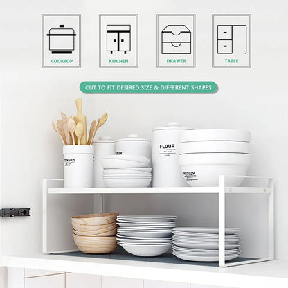 Multipurpose Anti - Slip Bathroom Kitchen Cabinet Drawer Shelf Mat Liner Sheets Roll, Fridge Mat, Table Mat Anti - Slip Super Strong Placement Mat for Fridge, Bathroom, Kitchen, Drawer, Shelf Liner (45cmx1.25m) - infinityexculsivestore.com