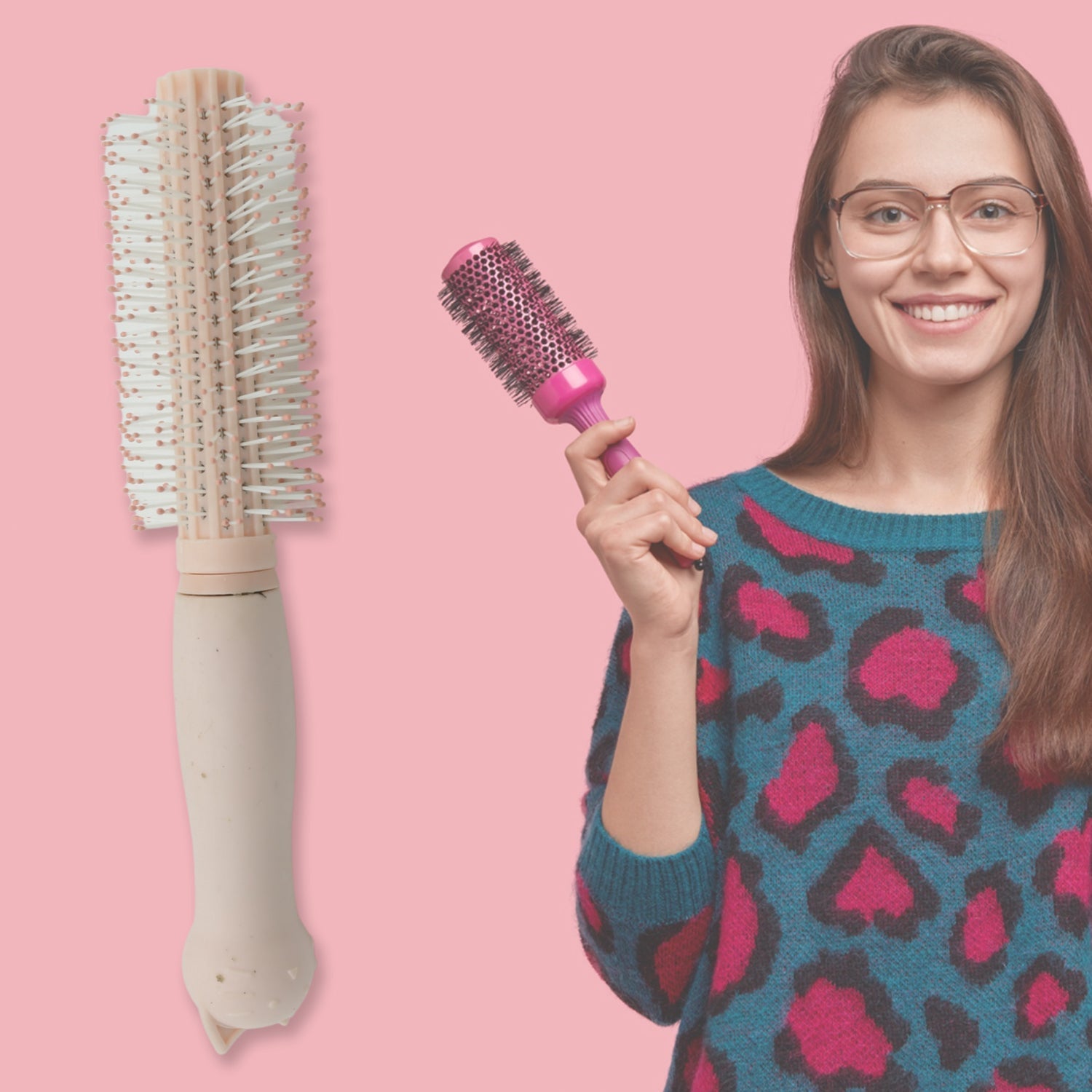 Massage Comb, Air Cushion Massage Hair Brush Ergonomic Matt Disappointment for Straight Curly Hair Cushion Curly Hair Comb for All Hair Types, Home Salon DIY Hairdressing Tool (1 Pc) - infinityexculsivestore.com