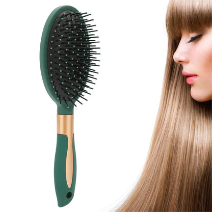 Massage Comb, Air Cushion Massage Hair Brush Ergonomic Matt Disappointment for Straight Curly Hair Cushion Curly Hair Comb for All Hair Types, Home Salon DIY Hairdressing Tool (1 Pc) - infinityexculsivestore.com