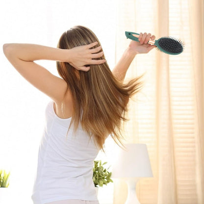 Massage Comb, Air Cushion Massage Hair Brush Ergonomic Matt Disappointment for Straight Curly Hair Cushion Curly Hair Comb for All Hair Types, Home Salon DIY Hairdressing Tool (1 Pc) - infinityexculsivestore.com