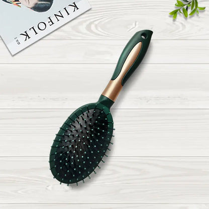 Massage Comb, Air Cushion Massage Hair Brush Ergonomic Matt Disappointment for Straight Curly Hair Cushion Curly Hair Comb for All Hair Types, Home Salon DIY Hairdressing Tool (1 Pc) - infinityexculsivestore.com