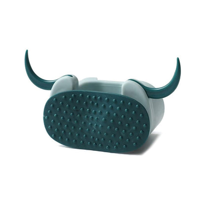 Multifunctional Cartoon Sticky Punch Free Mop Holder Wall Mounted Broom Organizer Cleaning Tools Holder Hanger, Self Adhesive Cute Cow Head Suction Cup Hanging Hook for Bathroom Kitchen (1 Pc) - infinityexculsivestore.com