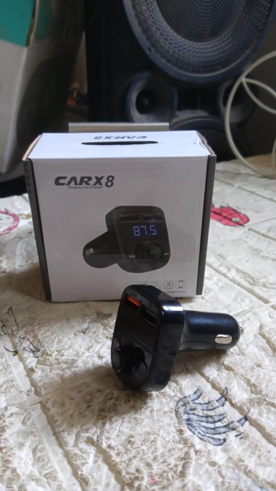 CAR-X8 Bluetooth FM Transmitter Kit for Hands-Free Call Receiver / Music Player / Call Receiver / Fast Mobile Charger Ports for All Smartphones with 3.1A Quick Charge Dual USB Car Charger - infinityexculsivestore.com