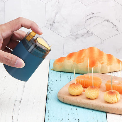 Toothpick Holder Dispenser, Pop - Up Automatic Toothpick Dispenser for Kitchen Restaurant Thickening Toothpicks Container Pocket Novelty, Safe Container Toothpick Storage Box. - infinityexculsivestore.com