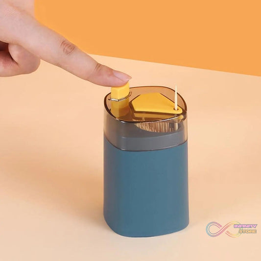 Toothpick Holder Dispenser, Pop - Up Automatic Toothpick Dispenser for Kitchen Restaurant Thickening Toothpicks Container Pocket Novelty, Safe Container Toothpick Storage Box. - infinityexculsivestore.com