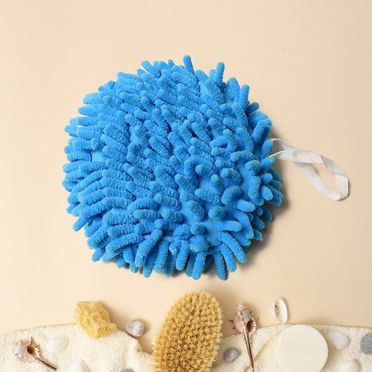 Hand Towels for Bathroom, Kitchen Hand Towel Hand Dry Towels Absorbent Soft Hanging Hand Bath Towels Microfiber Plush Chenille Hand Towel Ball Machine Washable Bathroom with Loop (1 Pc) - infinityexculsivestore.com