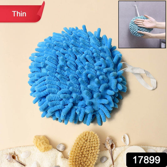 Hand Towels for Bathroom, Kitchen Hand Towel Hand Dry Towels Absorbent Soft Hanging Hand Bath Towels Microfiber Plush Chenille Hand Towel Ball Machine Washable Bathroom with Loop (1 Pc) - infinityexculsivestore.com
