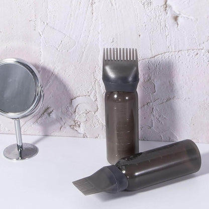 Comb Applicator Bottle, Hair Oil Applicator Bottle for Hair Dye Bottle Applicator Brush with Graduated Scale, Professional Brush Applicator Comb Hairdressing Coloring Styling Tool (1 Pc) - infinityexculsivestore.com