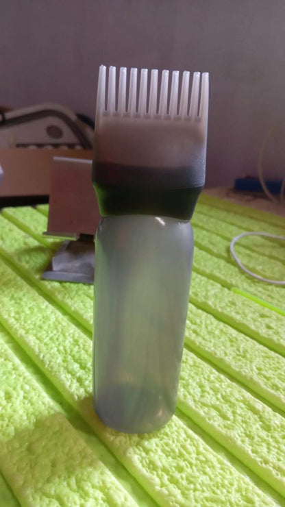 Comb Applicator Bottle, Hair Oil Applicator Bottle for Hair Dye Bottle Applicator Brush with Graduated Scale, Professional Brush Applicator Comb Hairdressing Coloring Styling Tool (1 Pc) - infinityexculsivestore.com