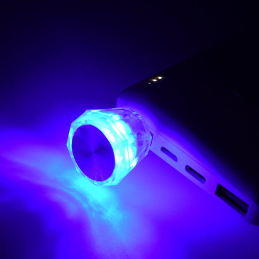 Mix Color Diamond Shape Car Mini USB LED Environmental Lights for Car and Home Decoration Led Light, Mini USB LED Night Lights Car Interior Atmosphere Lamp Car light(white - Color) - infinityexculsivestore.com