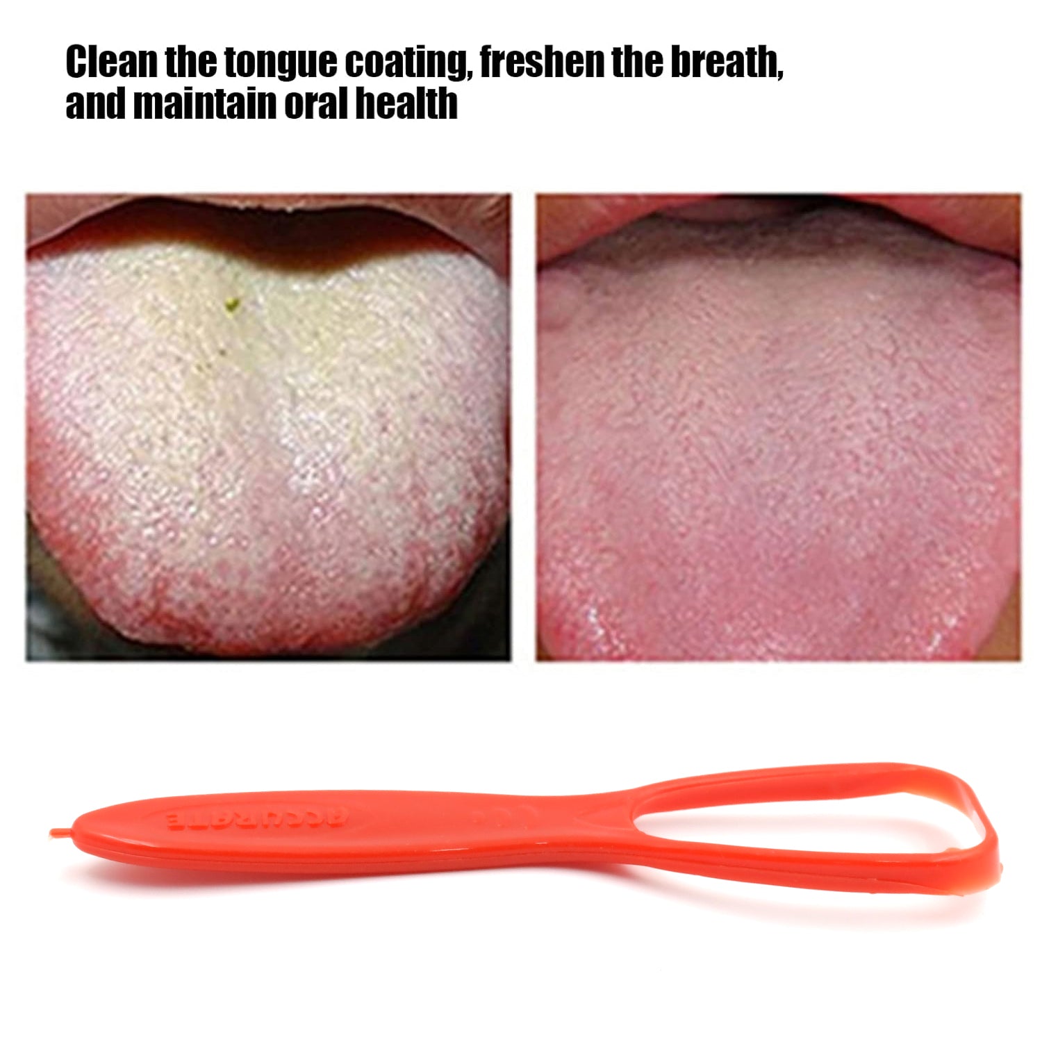 Plastic Tongue Cleaner For Kids & Adults | Tongue Scraper For Bad Breath, Maintain Oral Hygiene for Daily Use | for Fresh Breath & Bacteria Removal | Improved Taste Plastic With Handle Tongue Cleaner (1 Pc ) - infinityexculsivestore.com