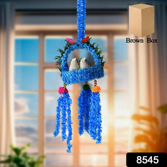 Home Decoration Bird Nest Decor Lovely Beautiful Artificial Birds Jute Nest Hanging for Balcony and Garden Decoration |Home Decor Wall Hanging Decorative Showpiece (1 Pc / Mix Color) - infinityexculsivestore.com