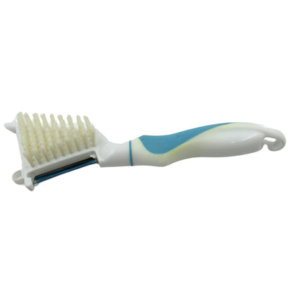 Multipurpose Peeler Brush, Vegetable Peeler with Brush, Multifunctional Fruits and Vegetable Cleaning Brush, Stainless Steel Potato Peelers, Home Kitchen Peeler with Long Handle (1 Pc ) - infinityexculsivestore.com