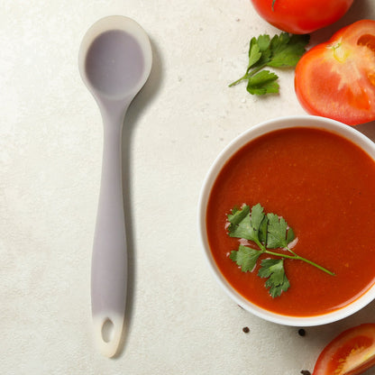 Multipurpose Silicone Spoon, Silicone Basting Spoon Non - Stick Kitchen Utensils Household Gadgets Heat - Resistant Non Stick Spoons Kitchen Cookware Items For Cooking and Baking (1 pc) - infinityexculsivestore.com