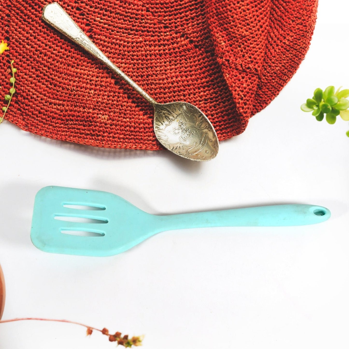 Multipurpose Silicone Spoon, Silicone Basting Spoon Non - Stick Kitchen Utensils Household Gadgets Heat - Resistant Non Stick Spoons Kitchen Cookware Items For Cooking and Baking (1 pc) - infinityexculsivestore.com