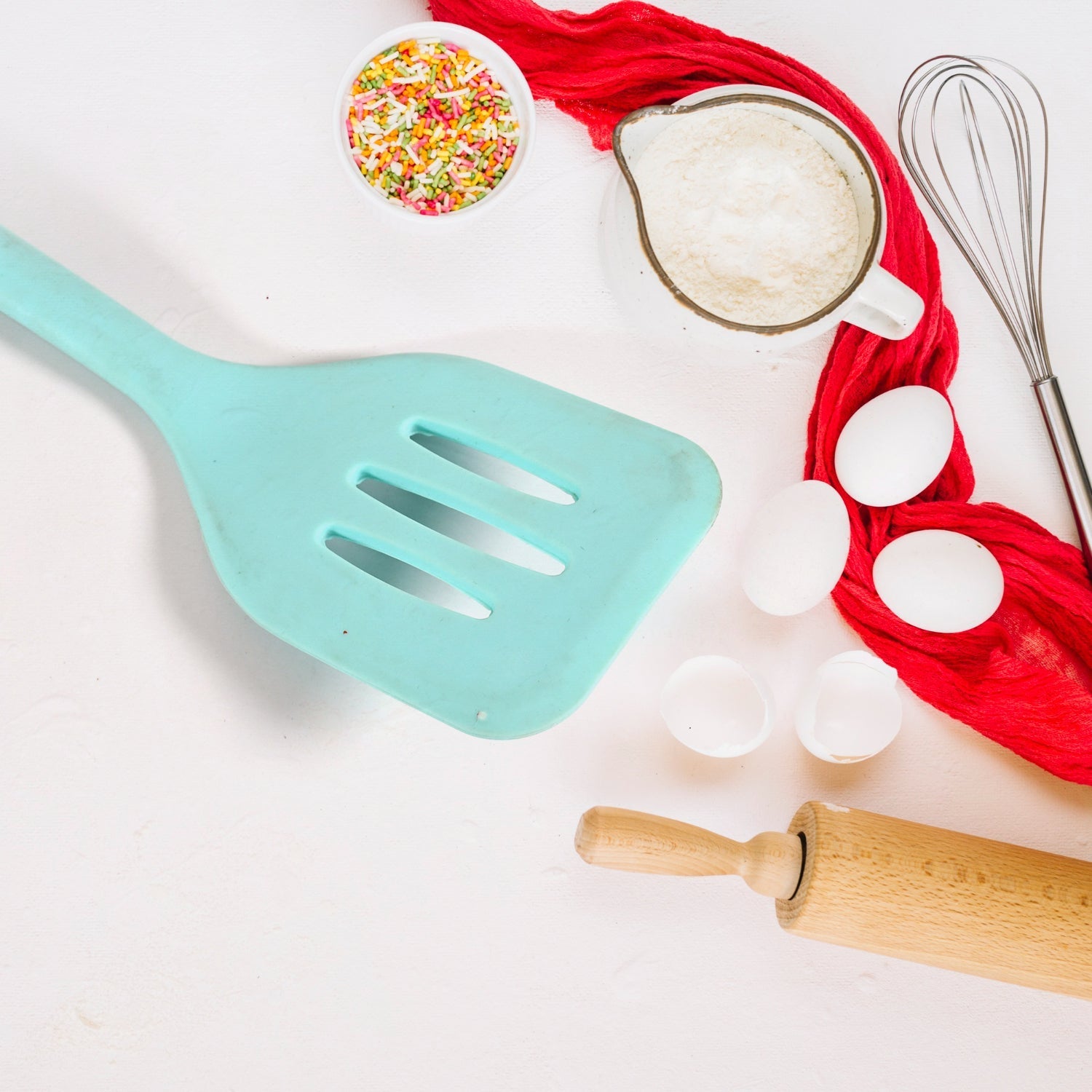 Multipurpose Silicone Spoon, Silicone Basting Spoon Non - Stick Kitchen Utensils Household Gadgets Heat - Resistant Non Stick Spoons Kitchen Cookware Items For Cooking and Baking (1 pc) - infinityexculsivestore.com