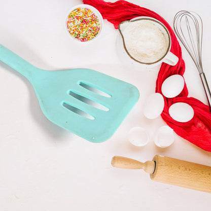 Multipurpose Silicone Spoon, Silicone Basting Spoon Non - Stick Kitchen Utensils Household Gadgets Heat - Resistant Non Stick Spoons Kitchen Cookware Items For Cooking and Baking (1 pc) - infinityexculsivestore.com