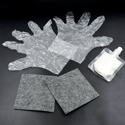 Nano Magic Car Scratch Remover Cloth, Multipurpose Scratch Repair Cloth, Cloth for Car Paint Scratch Repair, Easy to Repair Slight Scratches on the Surface Polishing Repeatable Use for All Kinds of Car (45 ML Repair Solution, 2 Gloves, 2 nano Cloth) - infinityexculsivestore.com
