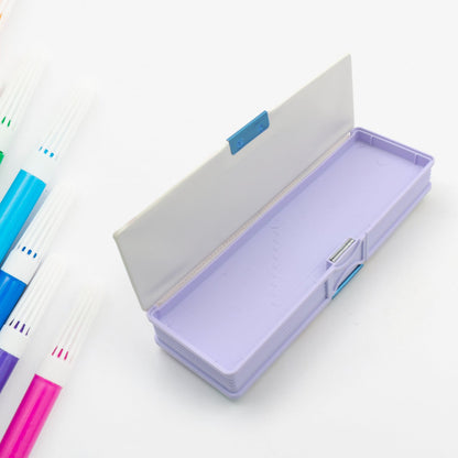 Multipurpose Compass Box, Plastic Double Deck Pencil Case with 2 Compartments, Supplies Utility Box Storage Organizer, Pencil Box for School, Cartoon Printed Pencil Case for Kids, Birthday Gift for Girls & Boys - infinityexculsivestore.com