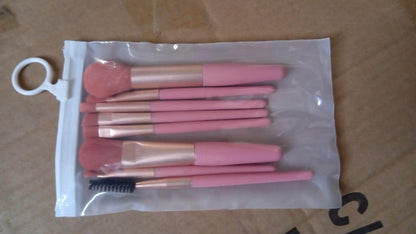 8 PCS Mini Makeup Brush Set with Case, Portable Foundation Brush Kit Travel, Premium Synthetic Bristles Cosmetic Brush Set for Powder Blending Blush Eyeshadow Lipstick (Mix Color 8 Pcs Set) - infinityexculsivestore.com