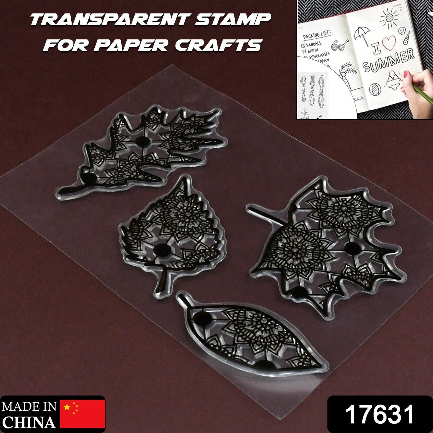 Reusable Rubber Stamp, TPR Stamp DIY Accessories Good Stamping Effect DIY Transparent Stamp Stick Repeatedly for Envelope for Diary for Invitation Letter Photo Album Decoration for Paper Crafts (Mix Design / 1 Set) - infinityexculsivestore.com
