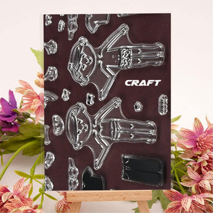 Reusable Rubber Stamp, TPR Stamp DIY Accessories Good Stamping Effect DIY Transparent Stamp Stick Repeatedly for Envelope for Diary for Invitation Letter Photo Album Decoration for Paper Crafts (Mix Design / 1 Set) - infinityexculsivestore.com