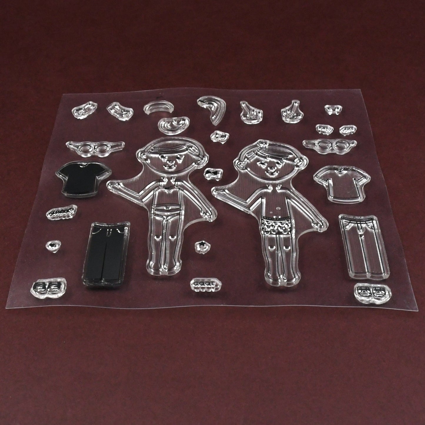 Reusable Rubber Stamp, TPR Stamp DIY Accessories Good Stamping Effect DIY Transparent Stamp Stick Repeatedly for Envelope for Diary for Invitation Letter Photo Album Decoration for Paper Crafts (Mix Design / 1 Set) - infinityexculsivestore.com