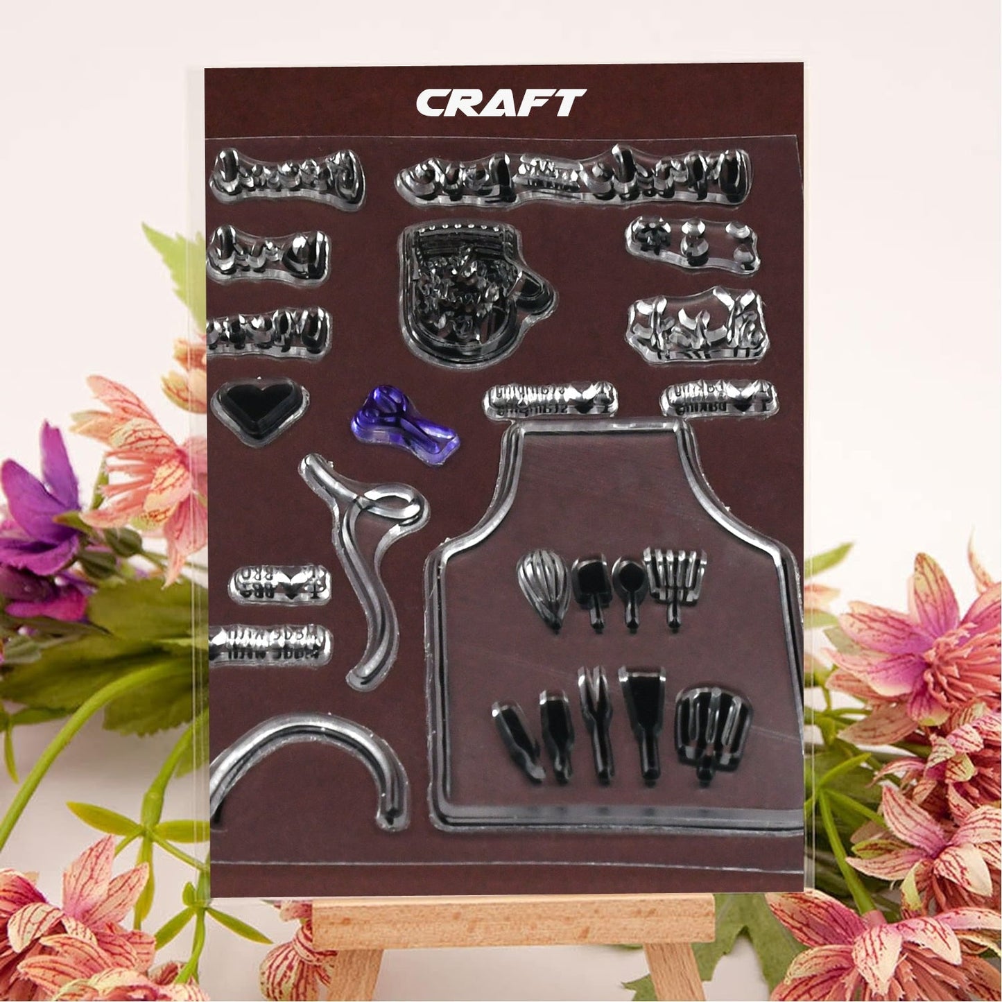 Reusable Rubber Stamp, TPR Stamp DIY Accessories Good Stamping Effect DIY Transparent Stamp Stick Repeatedly for Envelope for Diary for Invitation Letter Photo Album Decoration for Paper Crafts (Mix Design / 1 Set) - infinityexculsivestore.com