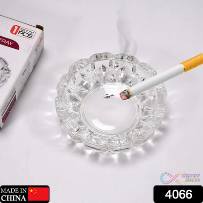 paricutin Glass Crystal Quality Cigar Cigarette Ashtray Round Tabletop for Home Office Indoor Outdoor Home Decor - infinityexculsivestore.com