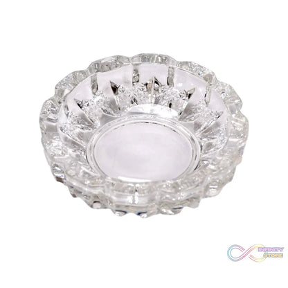 paricutin Glass Crystal Quality Cigar Cigarette Ashtray Round Tabletop for Home Office Indoor Outdoor Home Decor - infinityexculsivestore.com